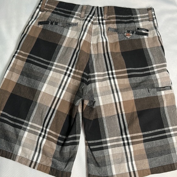 Men’s EZEKIEL cotton plaid shorts - Picture 4 of 7